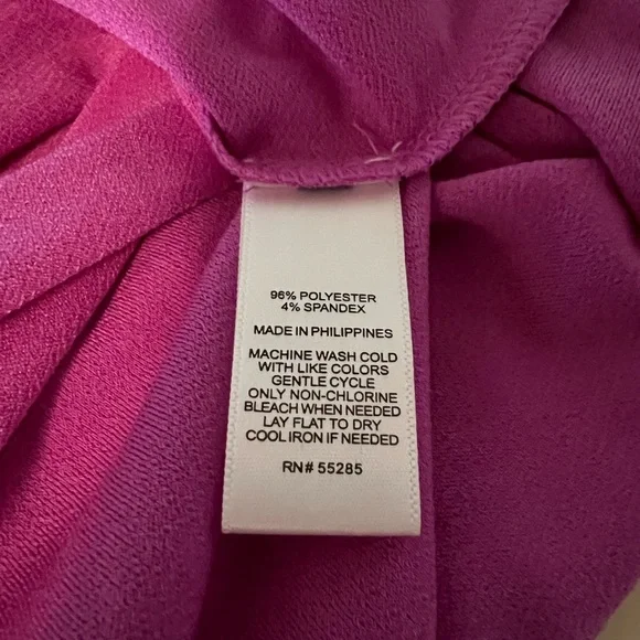 Express One Fuchsia Shoulder Top - Picture 9 of 9
